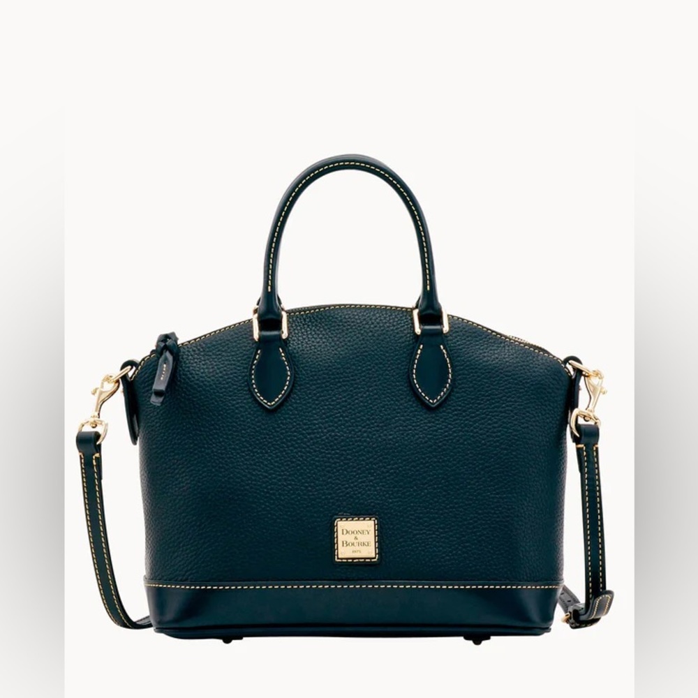 Dooney Bourke 🆕 black Italian Leather Darcy Satchel
